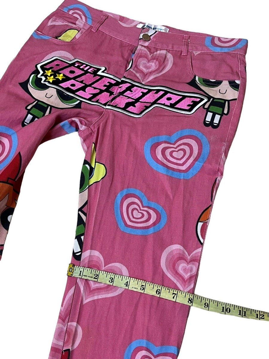 aone4sureパワーパフガールズ フレアパンツ AONE4SURE The Powerpuff Girls Pink Pants