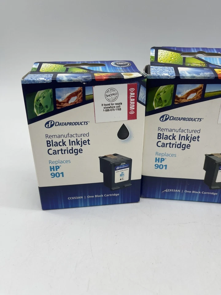 Dataproducts HP 901 Black Inkjet Cartridge for HP Printers  Sealed (4) - Image 3 of 4