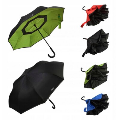 Logo Regenschirm Werbeschirm Werbung Aufdruck 4 Farben 107 cm 48 Stück       