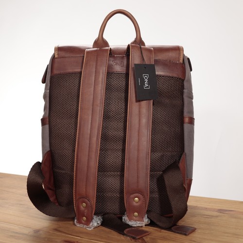 Ona Monterey Backpack Camera Bag, Smoke Waxed Canvas - Brand New - Picture 4 of 5