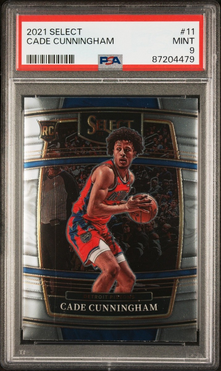 2021 Panini Select 11 Cade Cunningham PSA 9 MINT RC Rookie Detroit 