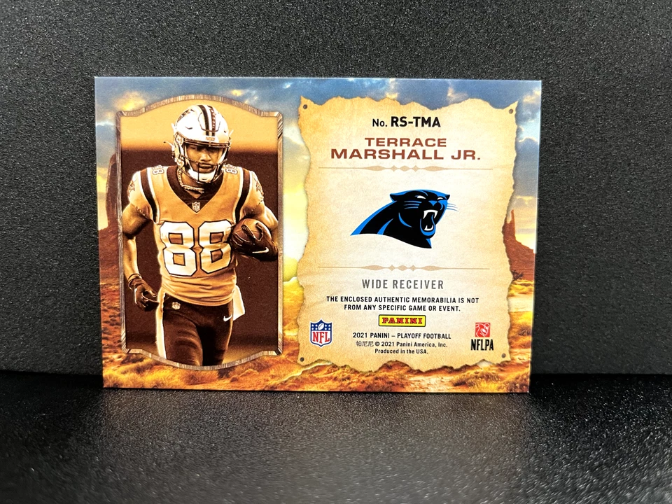2021 Panini Playoff Terrace Marshall Jr. Rookie Stallions RC #RS-TMA - Image 2 of 2