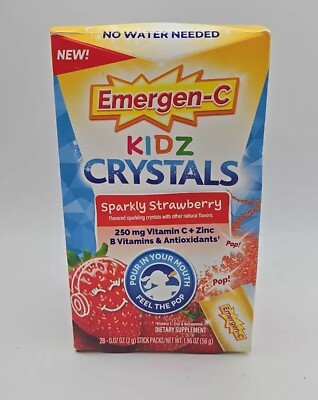 Emergen-C Kidz Crystals On-The-Go Immune Support Supplement  Exp 03/2025