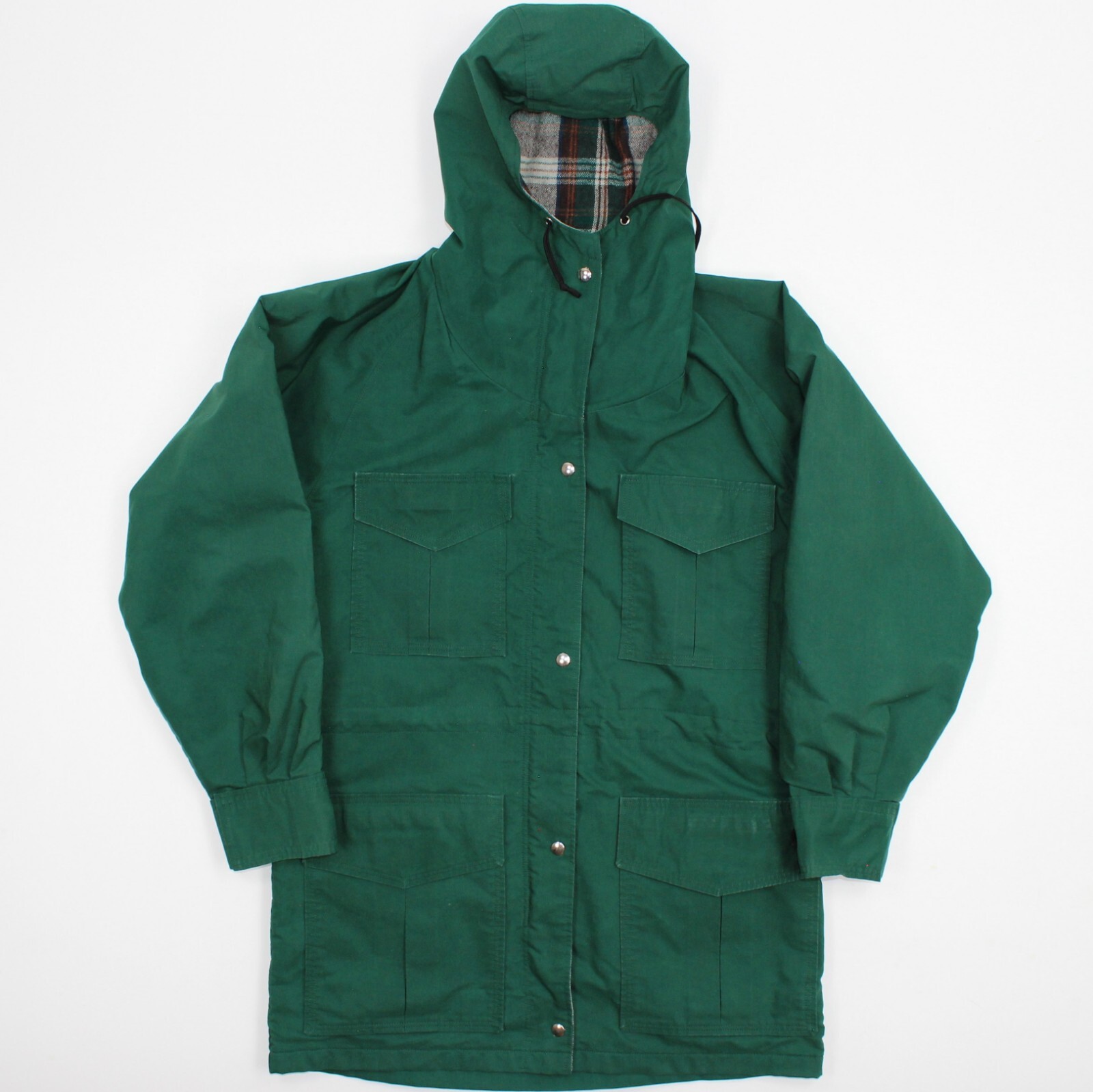 Frostline Kit Men's S/M Mountain Parka Coat Jacket Green Hooded Zip USA 