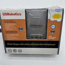 US Robotics USB TELEPHONE ADAPTER 1 x USB B-type interface  2 x RJ11  Wired