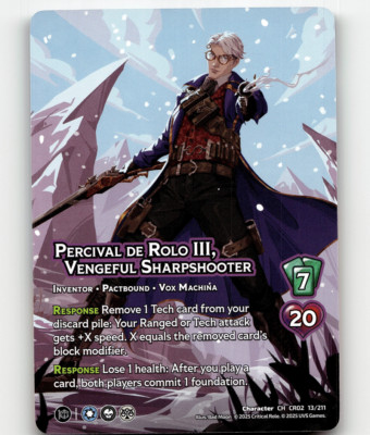 UniVersus Percival de Rolo III, Vengeful Sharpshooter - Critical Role: Heroes of