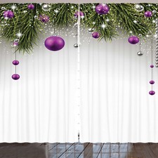 Weihnachten Rustikale Gardine Baum