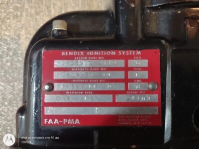 Dual Bendix Magneto Type D4rn-2021 PN 10-382555-14 M2917 Harness