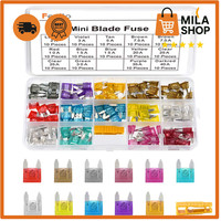 Mini Sicherungen Set 140 Stueck 2A 3A 5A 7,5A 10A Kfz Auto Flachsicherungen