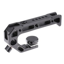 1/4 3/8" Aluminum Universal Camera Cage Case Top Handle Grip w/ Cold Shoe Mount