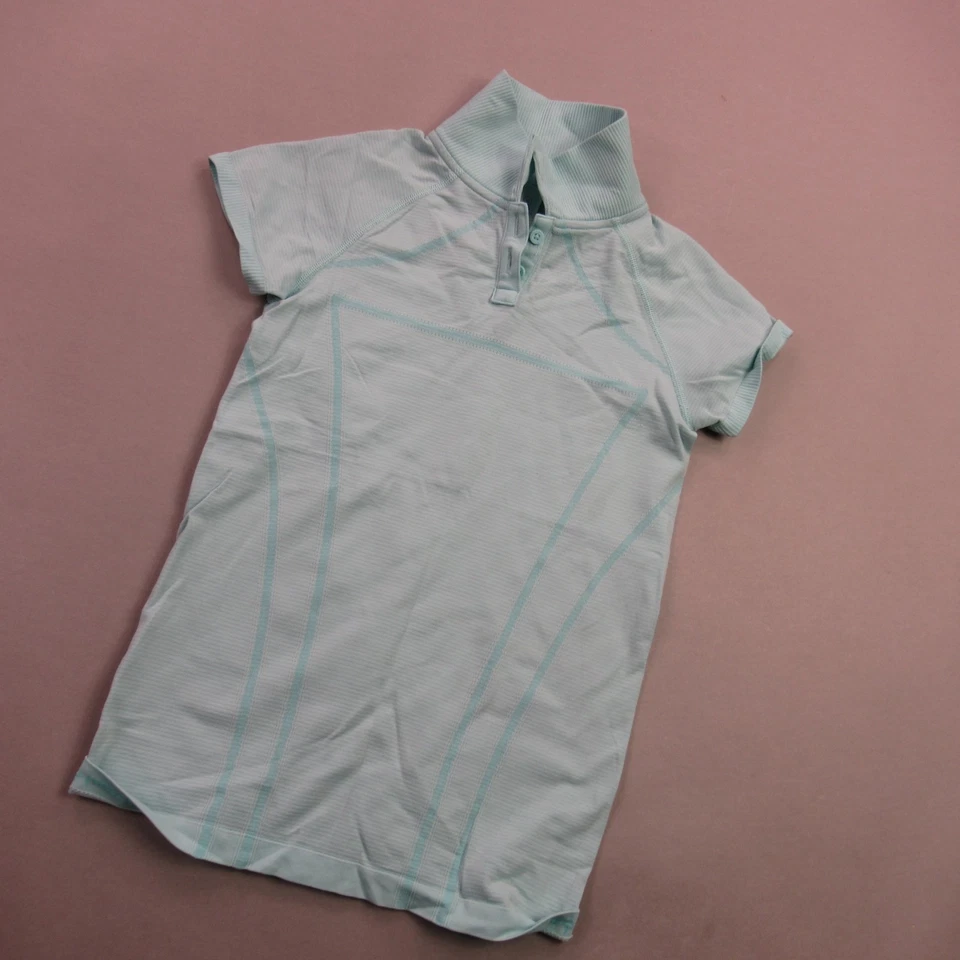 Camisa Ivivva Niñas 10 Manga Corta Cuello Pullover Ligero Polo Lululemon Foto 2 de 4