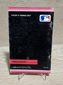 World Series Major League Baseball Intellivision Instructions W Overlays Rare
