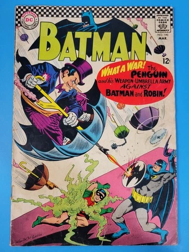 Batman #190 Penguin Cover DC Comics 1967 Vintage