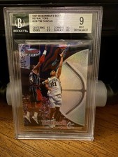 1997 Bowmans Best Tim Duncan REFRACTOR Rookie #106 BGS 9 With 3 9.5s!