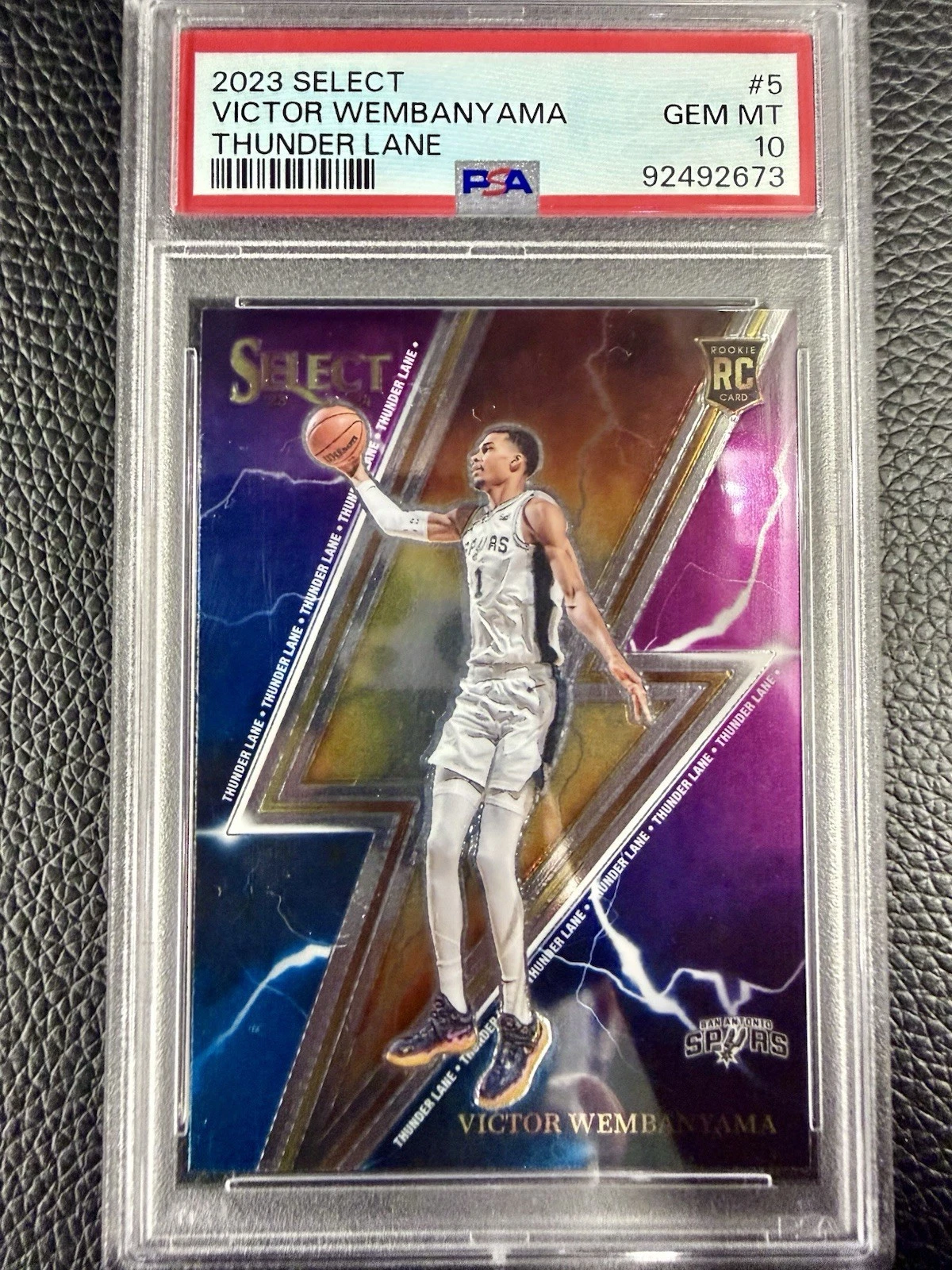 Deal for 2023-24 Panini Select - Victor Wembanyama #5 (RC)- Thunder Lane 🔥PSA 10
