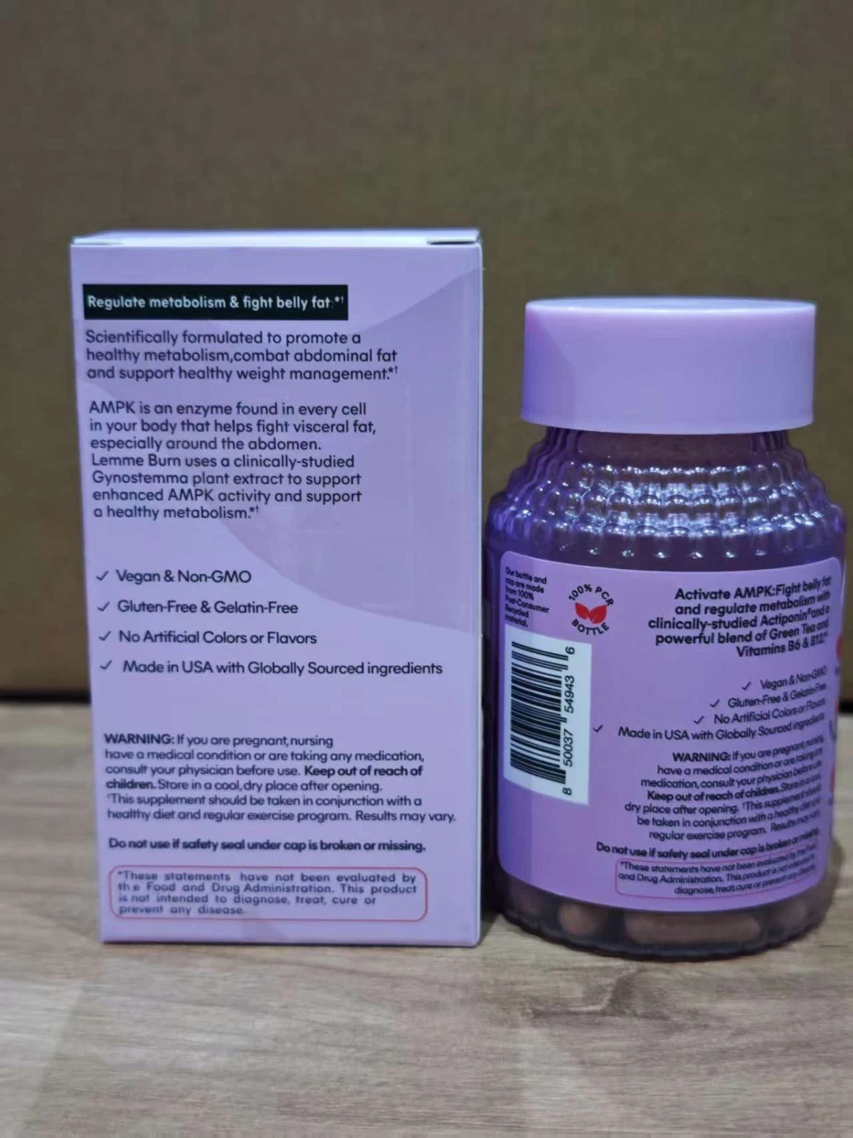 Lemme Burn Metabolism and Fat-Burning Capsules For Adult - 60ct