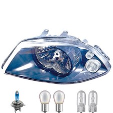 Scheinwerfer rechts inkl. Premium Lampen für Seat Ibiza III 6L1 mit Lampenträger