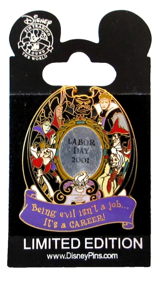 PIN WDW VILLAINS EVIL LABOR DAY 2001 - EL MAL NO ES UN TRABAJO ES UNA CARRERA LE 3500#6407 Foto 3 de 3