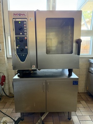 RATIONAL CM Combi-Steamer Edelstahl Ofen mit Unterschrank