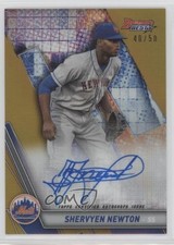 2019 Bowman's Best Auto Gold Refractor 40/50 Shervyen Newton #B19-SN Auto 0us5