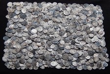 RUSSIA IVAN IV (1533-1584) lot 25 silver wire coins (#2)