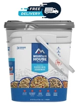 Mountain House Classic Meal Assortment Bucket Freeze Dried Backpacking & Camping