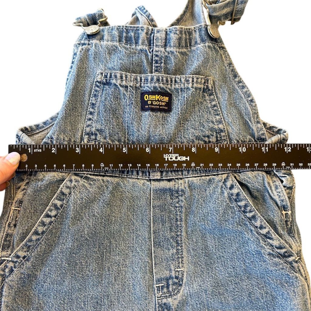 Vintage OshKosh B'gosh Kids Denim Overalls Size 4T Blue Casual Carpenter Y2K