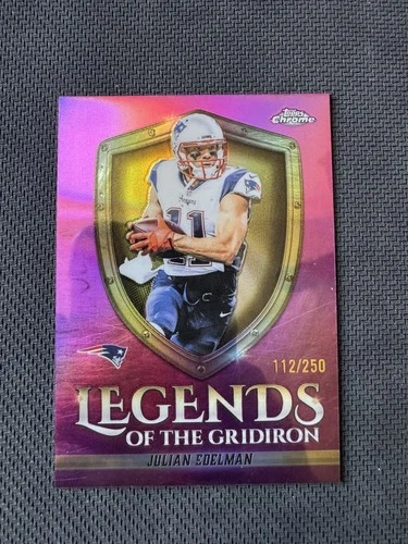 2025 Topps Chrome Julian Edelman Pink Refractor (RAW)