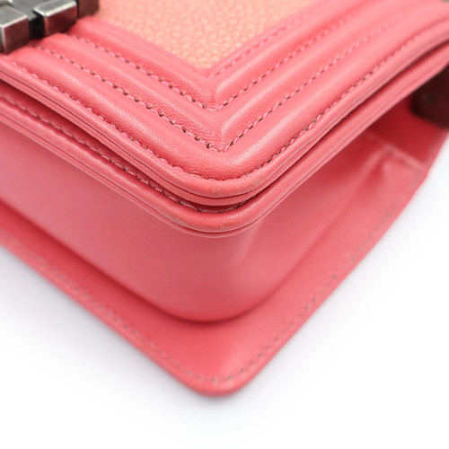 Used CHANEL A67085 Coco Mark Boy CHANEL Chain Garoucha Lambskin Pink 2WAY Should - Afbeelding 10 van 13