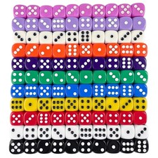 Standard DICE 10PCS 16MM D6 Block Set For Birthday Parties Game