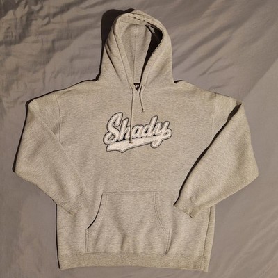 VTG Shady LTD Eminem Pullover Hoodie Mens XL Gray Embroidered Hip