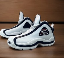 Fila Grant Hill 2 - White/Navy Blue - Men  s 14 - Retro Basketball Sneakers