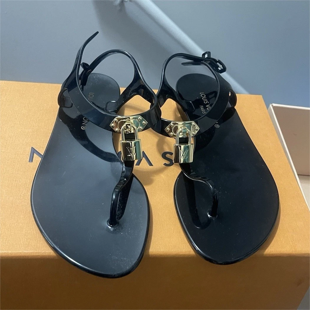 Louis Vuitton Buckle Flat (Under 1 in) Sandals for Women for sale