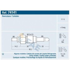 4x Glühkerze für VW Polo 6N2 86C 86CF 2 3 6N1 6V2 6V5 Santana 32B T4 24512063