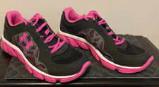 Under Armour Micro G Assert Black Pink Running Shoe Youth 7Y