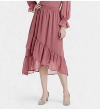 New Women's Ruffle Midi Skirt - A New Day Sz Large