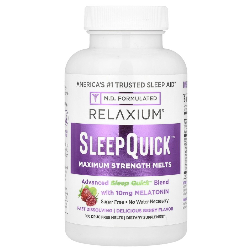 SleepQuick™, Sugar Free, Berry, 100 Drug Free Melts