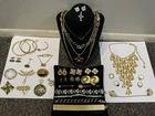 Large Lot Vintage Gold Tone Jewelry 37pc/22 Signed~Trifari Coro 925 Richelieu+++