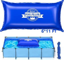 6 X 11 Ft Pool Pillows for above Ground Pools, 0.5Mm Thick PVC Cold-Resistant Po
