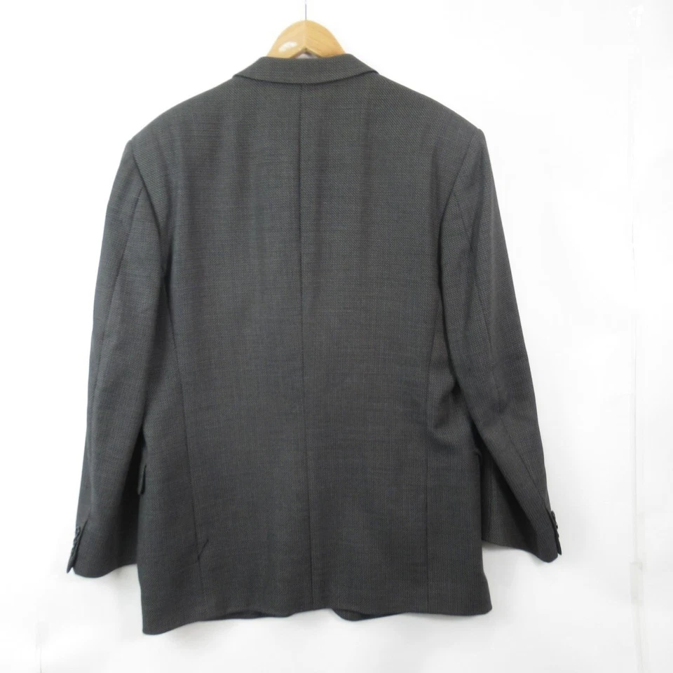 Jaeger Jacket 52 Regular Single Breasted Wool Charcoal Grey Classic - Image 2 of 4