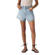 Levi High Rise Mom Jean Shorts-Light wash, Dark Wash, Black -Asst available