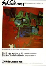 Syd Solomon Retrospective Exhibition Art Sources Inc. 1975 Ad TB7