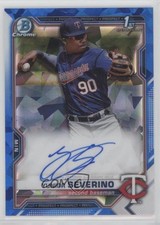 2021 Bowman Sapphire Edition Chrome Prospects Yunior Severino #BSPA-YSE Auto tg7