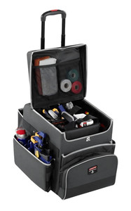 Rubbermaid RCP1902467 Small Quick Cart Portable Storage with Shelves & Bins