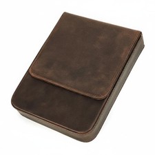 Étui 6 Stylos à Tiroir Fermeture Magnétique Boîte à Stylos En Cuir pour Bureau