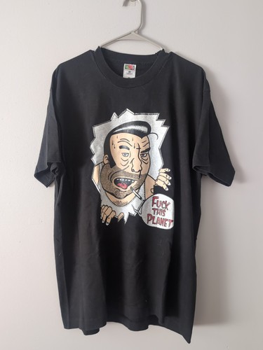 Vtg Mancow Muller XL T-Shirt Rock 103.5 Q101 Radio Turd The Bartender