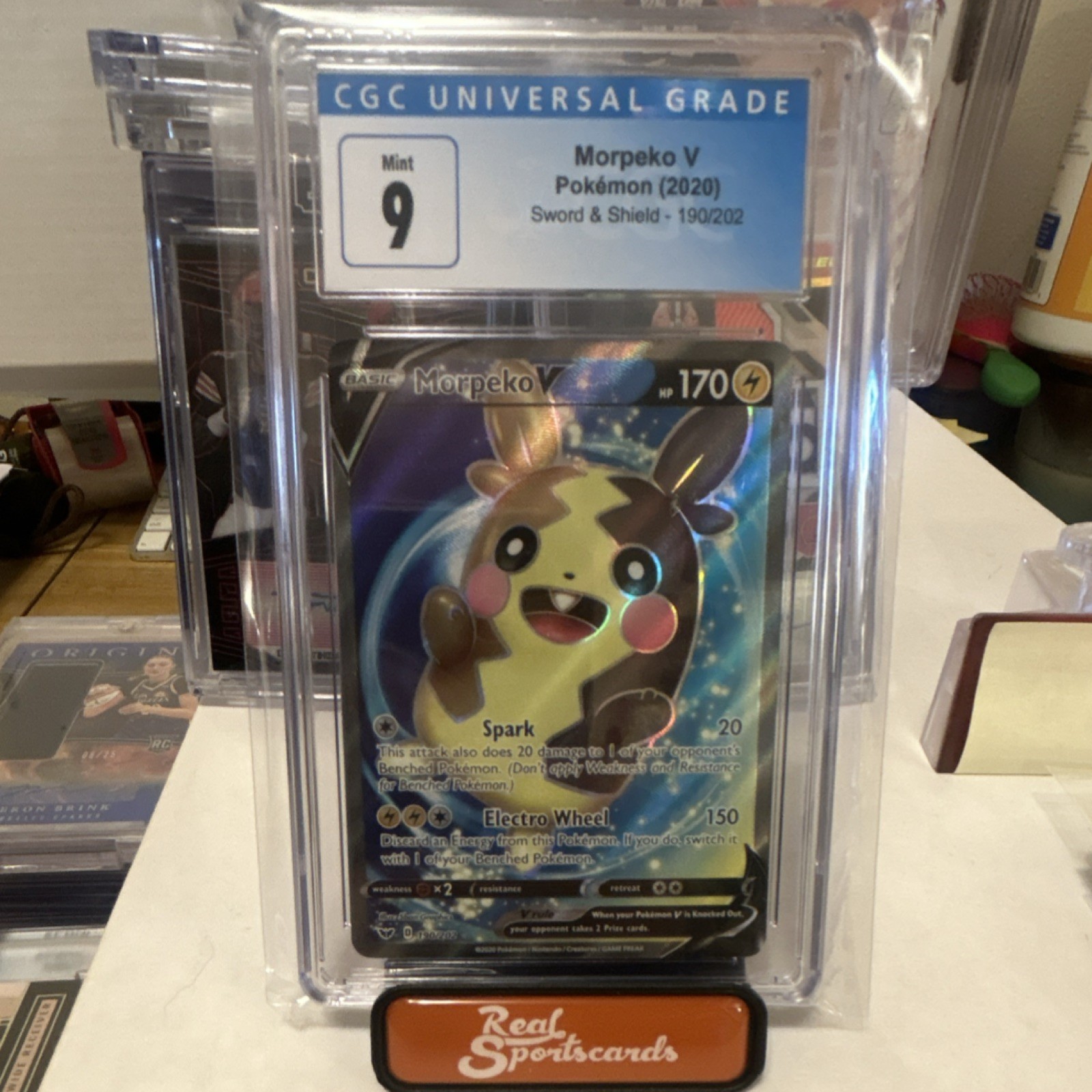Pokémon Morpeko V Swsh01 Sword & Shield 079/202 Holo Ultra Rare Basic 170 HP