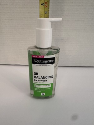 New Neutrogena Oil Balancing w/Lime & Aloe Vera Face Wash For Oily Skin 6.7oz