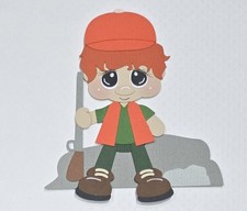 Hunter Red Hair Sitting . Scrapbook, Card Making Paper Piecing