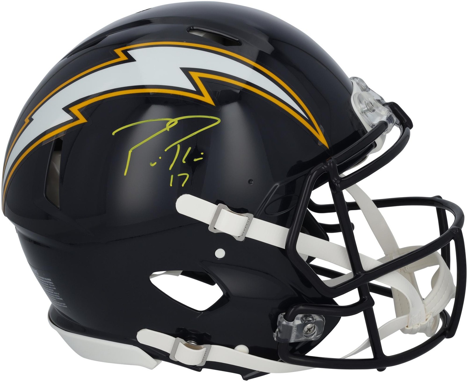 Philip Rivers Autographed Signed San Diego Chargers Chargers Riddell 1988-2006 Throwback Speed Authentic Helmet 